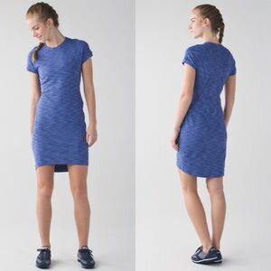 Lululemon & Go Where-To Dress Heathered Sapphire Blue SZ 4